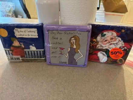 Photo of free 3 packs of napkins (Hillsborough--NE section) #1