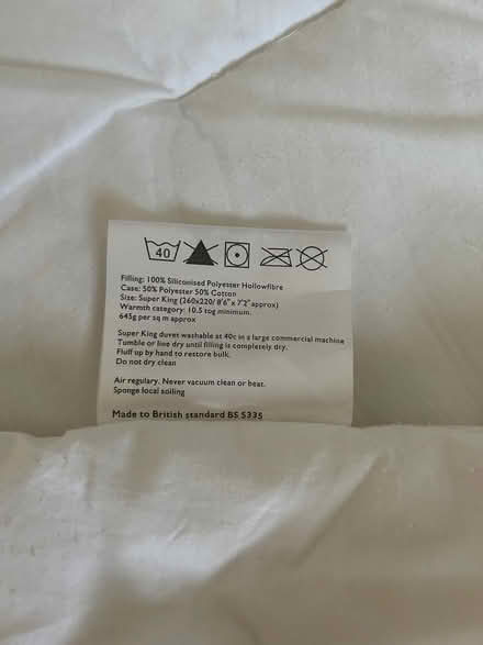 Photo of free Superking duvet (Maidenhead, SL6) #2
