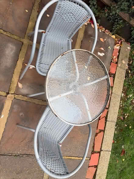 Photo of free Outdoor table and 2 chairs (Acton W5) #2