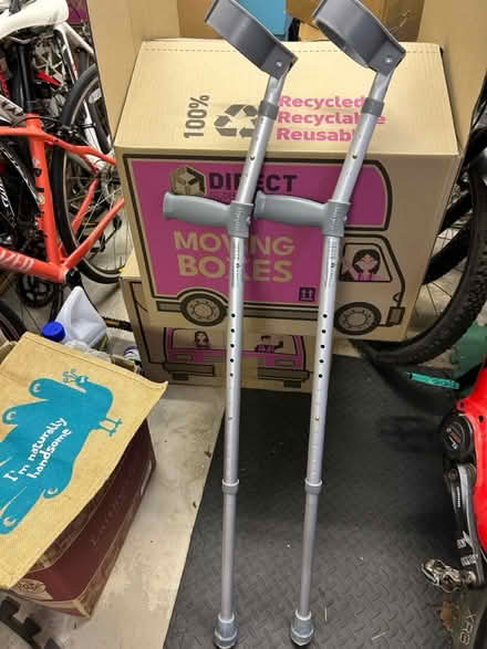 Photo of free Pair of crutches (Emmer Green (RG4)) #1