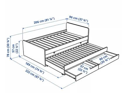 Photo of free Ikea Slakt single bed, with single underbed and storage. (Springfield CM1) #3