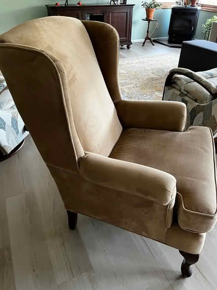 Photo of free Wingback chair (Mill Pond Neighborhood) #2