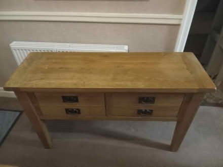 Photo of free Solid oak console table (Neston CH64) #1