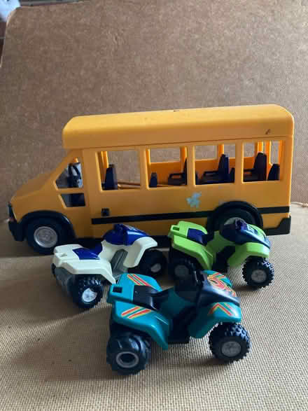 Photo of free Playmobil School Bus & three Quad Bikes (St James, South Elmham IP19) #1