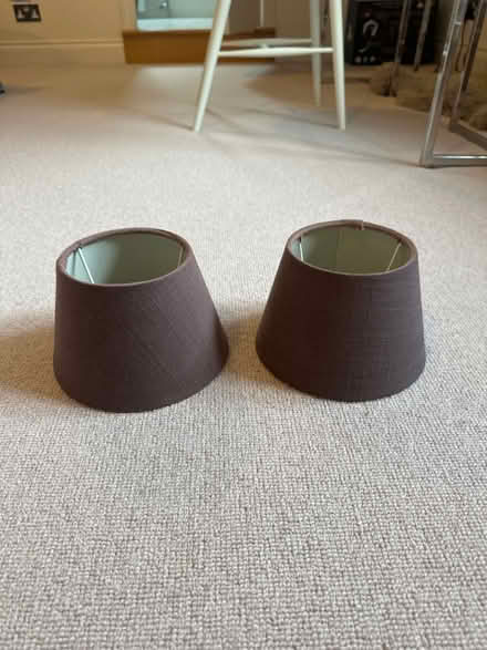 Photo of free Neptune brown linen lampshades (TN23) #1