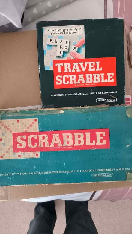 Photo of free Scrabble games - two old sets (The Camp AL1) #1