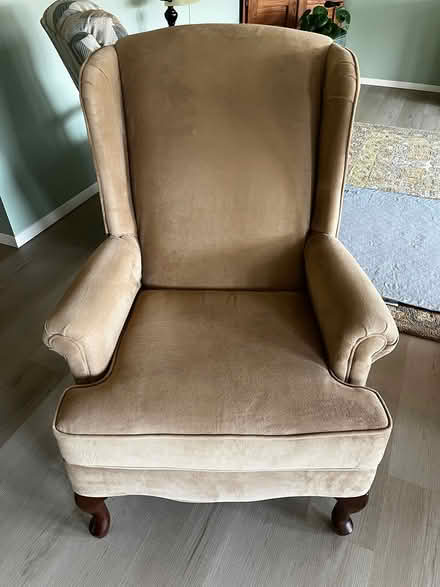 Photo of free Wingback chair (Mill Pond Neighborhood) #1