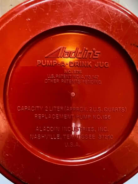 Photo of free Insulated 2L Pump-A-Drink Jug (Montclair) #2