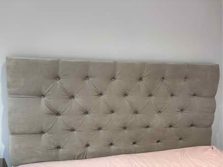 Photo of free Double, grey headboard (Waterlooville PO8) #1
