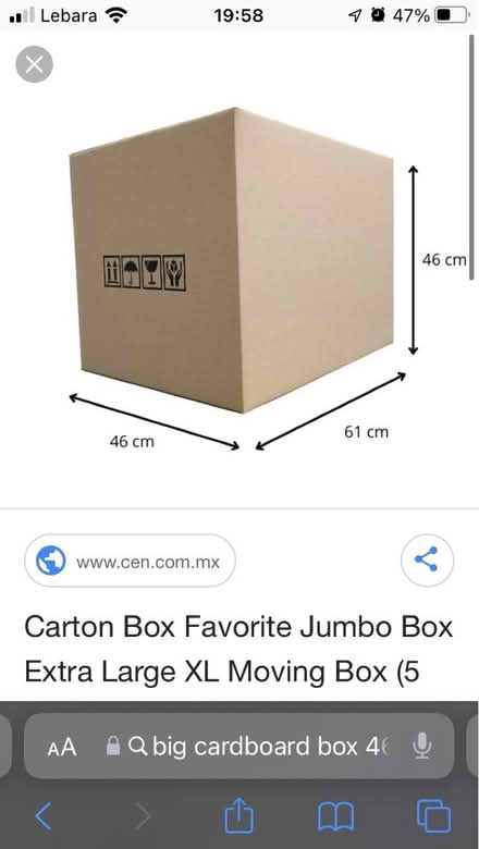 Photo of Big cardboard Box (RH15) #1