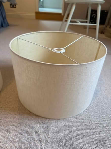 Photo of free Beige linen lampshades (TN23) #3
