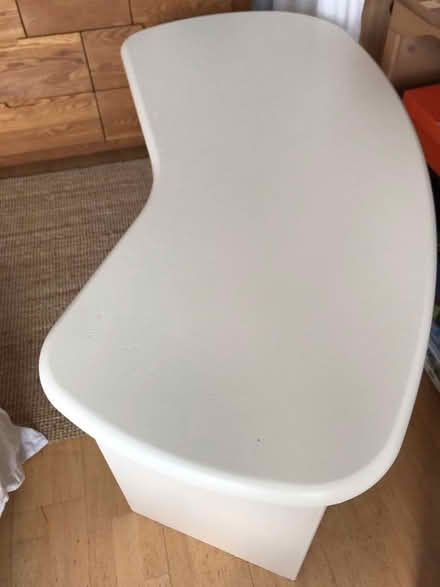 Photo of free Wooden kidney shaped desk (Stillorgan/Blackrock Co Dublin) #3