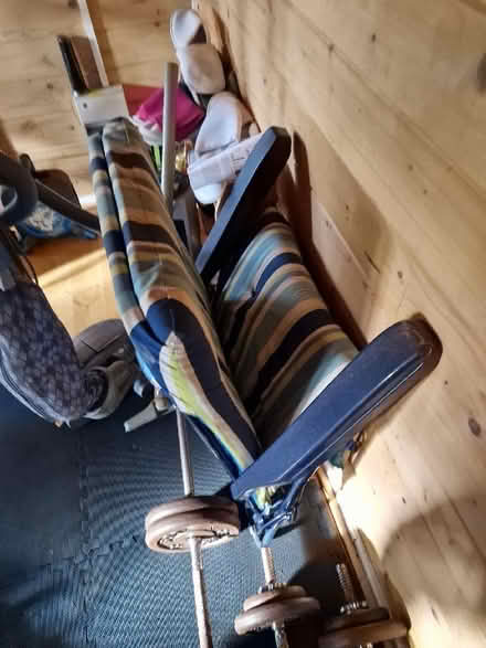 Photo of free Garden Folding Chair With Cushioned Cover & Folding Table (CT2) #1