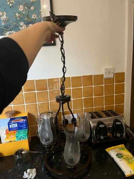 Photo of free Gothic three-pronged light fitting (Mitcham CR4) #1