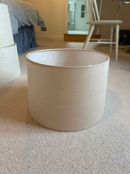 Photo of free Biege linen lampshade (TN23) #1