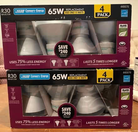 Photo of free Eight R30 Reflector Bulbs (Columbia, MD) #1
