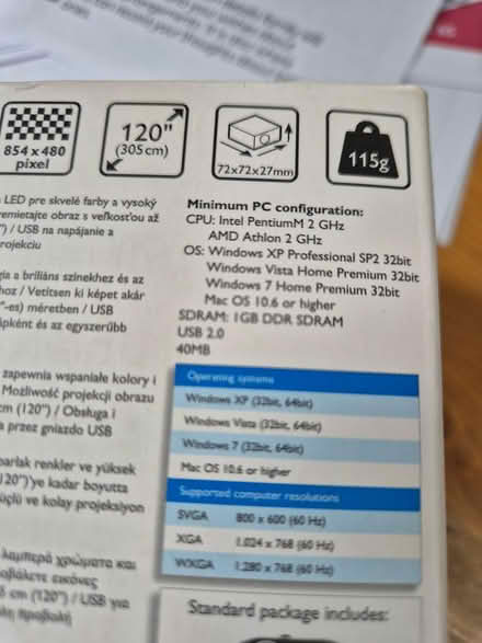 Photo of free Pocket projector for notebooks (Sawbridgeworth CM21) #4