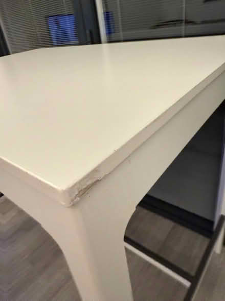Photo of free IKEA wooden white bar table (Horsham) #3
