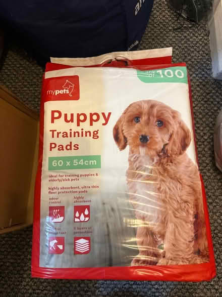Photo of free Unopened puppy pads (Madeley / CW3) #1