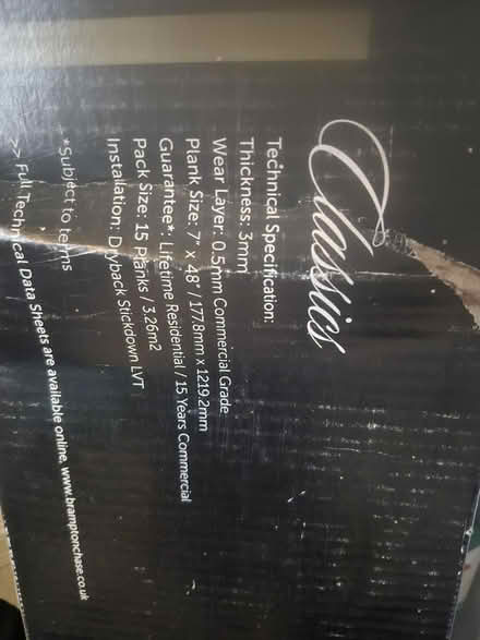 Photo of free Vinyl flooring (Hotwells) #2