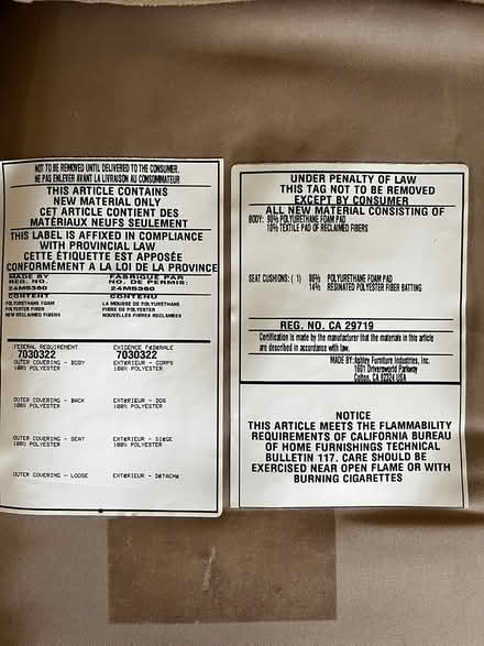 Photo of free Wingback chair (Mill Pond Neighborhood) #4