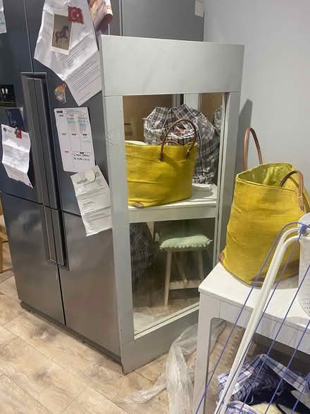 Photo of free Large wood frame mirror (DH2 2 tj) #2