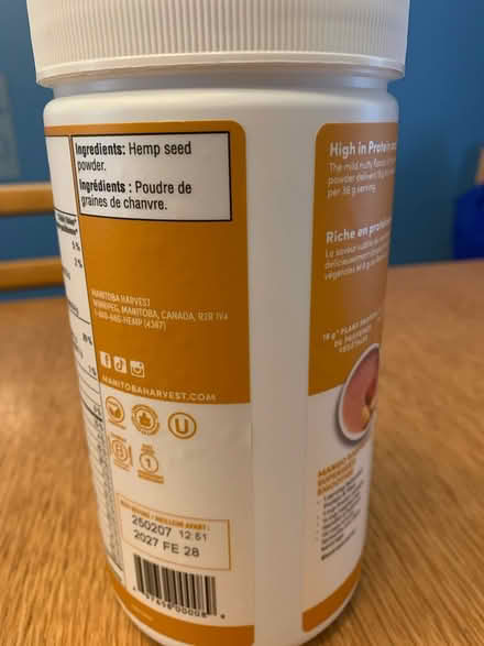 Photo of free Protein powder (St. Clair & Victoria Park) #2