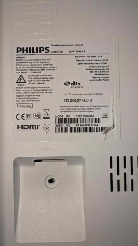 Photo of free 32" FullHD TV. Not working (Walthamstow, E17) #2