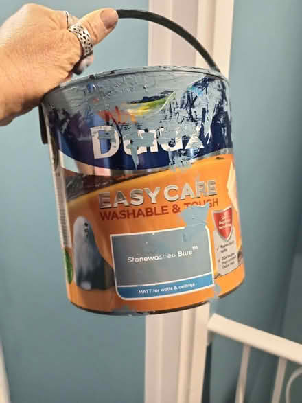 Photo of Dulux easy care Stonewashed Blue (Southey Green S5) #1