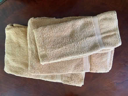 Photo of free Two bath towels & a hand towel (Adams Point, Vernon nr Perkins) #1