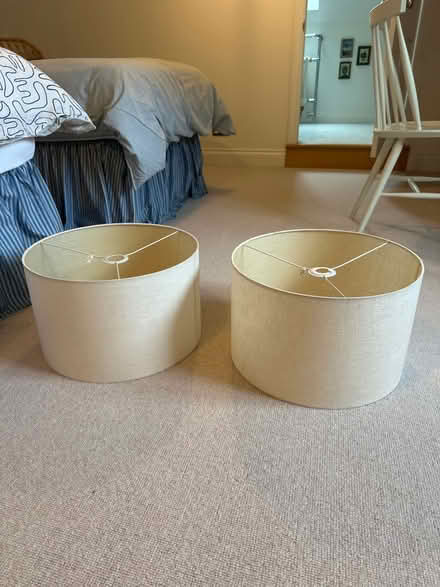 Photo of free Beige linen lampshades (TN23) #1