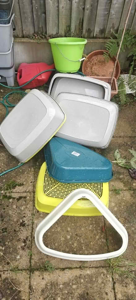Photo of free 3x Cat Litter Boxes (Dunton Green / Ryewood TN14) #1