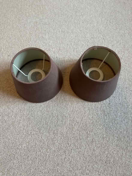 Photo of free Neptune brown linen lampshades (TN23) #3