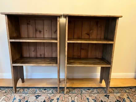 Photo of free Two dark oak bookcases (South Oxfordshire RG9) #1