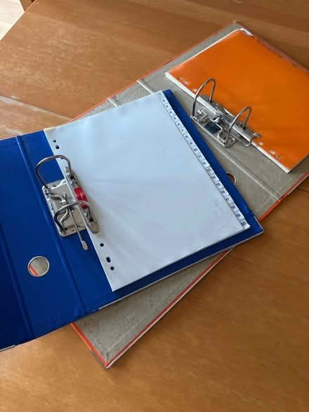 Photo of free Lever-arch files with dividers (Aldcliffe LA1) #2