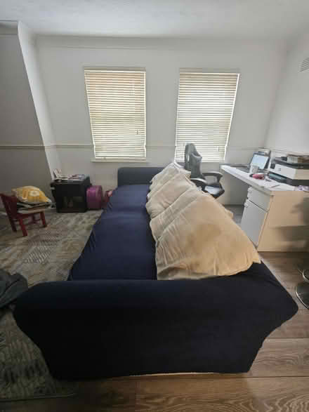 Photo of free 4 Seater Sofa + 6 Big Pillows (Chadwell Heath RM6) #3