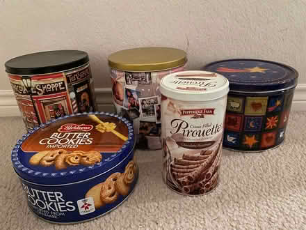 Photo of free Empty cookie tins (West Plano) #1