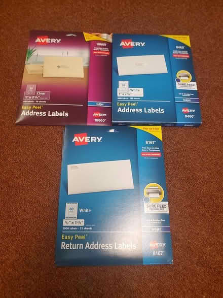 Photo of free Avery InkJet mailing labels (South Bellevue) #1