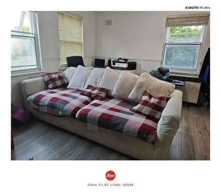 Photo of free 4 Seater Sofa + 6 Big Pillows (Chadwell Heath RM6) #2
