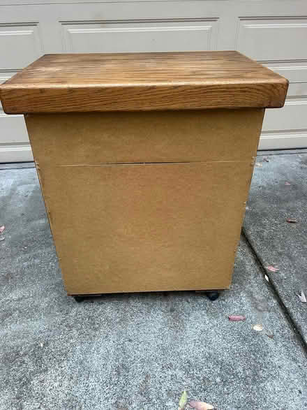 Photo of free Oak Microwave Cabinet (Saratoga Mtns) #4
