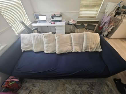 Photo of free 4 Seater Sofa + 6 Big Pillows (Chadwell Heath RM6) #1