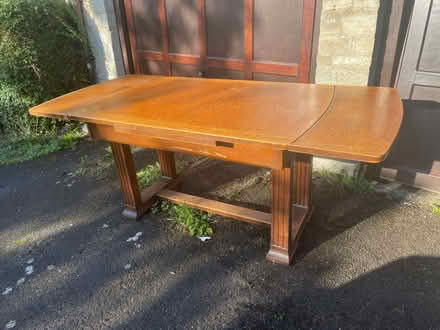 Photo of free Edwardian oak Dining table (Sandford-on-Thames OX4) #1