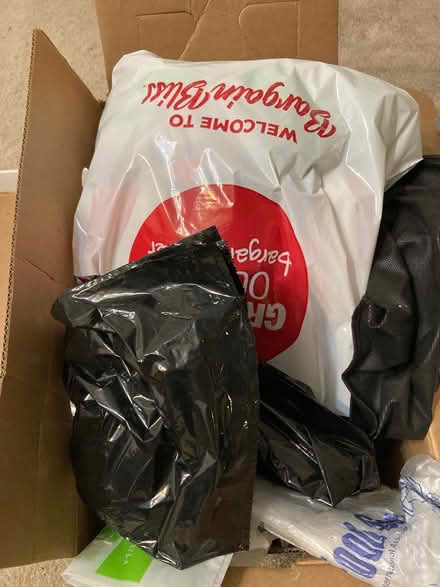 Photo of free Lots of bags and plastic sheets (Foothill Boulevard Cupertino) #1