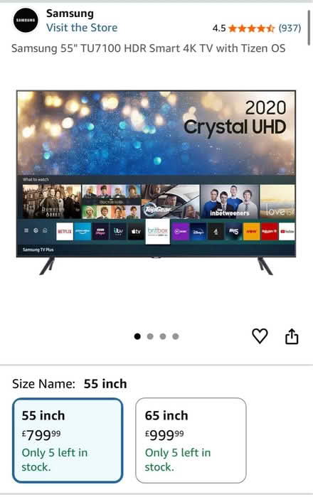 Photo of free Samsung 55” TV (cracked screen) (Bounds Green N11) #4