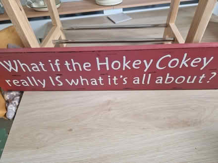 Photo of free wooden board with message (Spinney Hill) #1