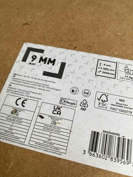 Photo of free 8x4 MDF sheet NEW (Bredgar ME9) #2