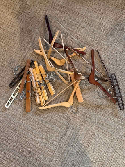 Photo of free Wooden hangers (NE Grand Rapids) #1
