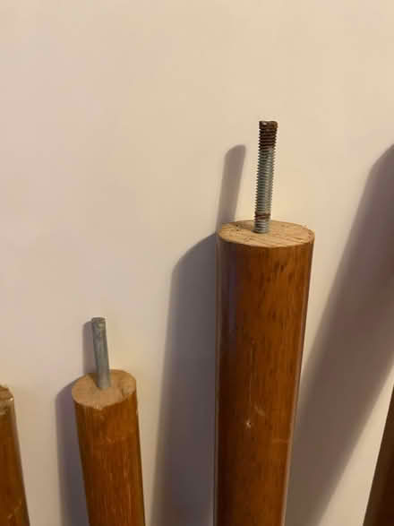 Photo of free 4 John Lewis Oak curtain poles (Penarth CF64) #2