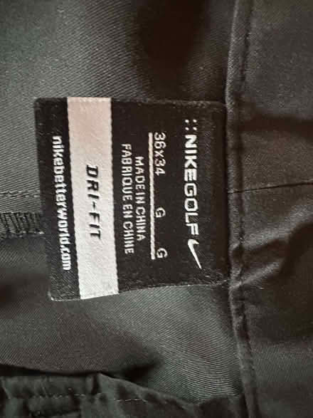 Photo of free Nike Dri-Fit Golf Trousers 36W x 34L, Black (Westerham TN16) #2