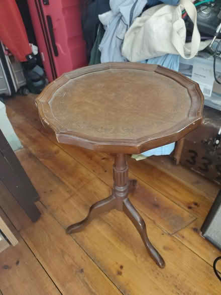 Photo of free Small wooden side table (Downham) #1